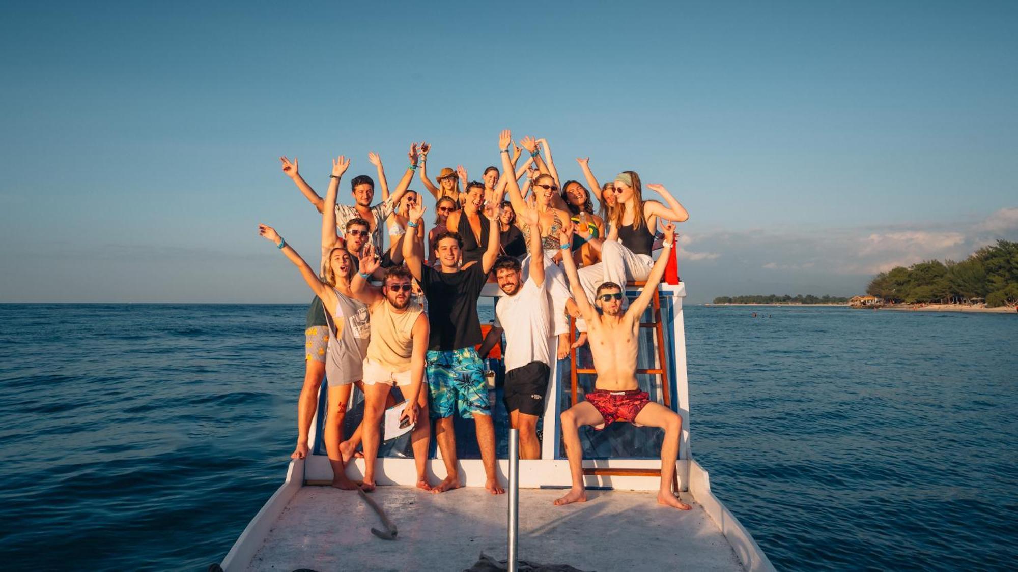 Atlas Gili Party Hostel Gili Trawangan Kültér fotó