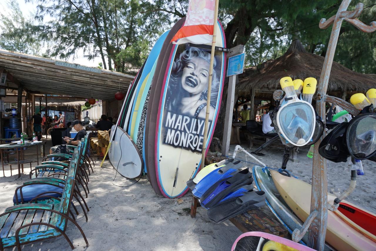 Atlas Gili Party Hostel Gili Trawangan Kültér fotó